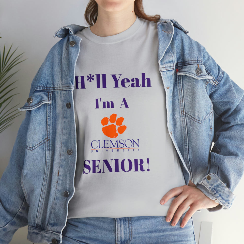 H*ll Yeah! Clemson Senior Unisex Heavy Cotton Tee