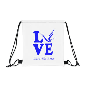 Zeta Phi Beta Love Drawstring Bag