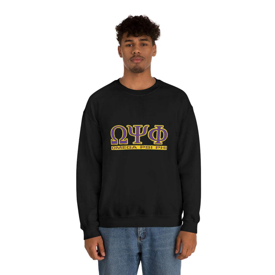 Omega Psi Phi Unisex Heavy Blend™ Crewneck Sweatshirt