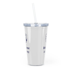 Brisbane Academy Plastic Tumbler with Straw