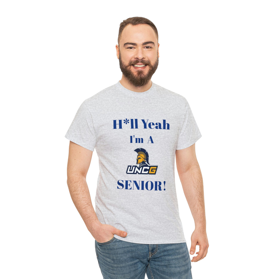 H*ll Yeah! UNCG Senior Unisex Heavy Cotton Tee