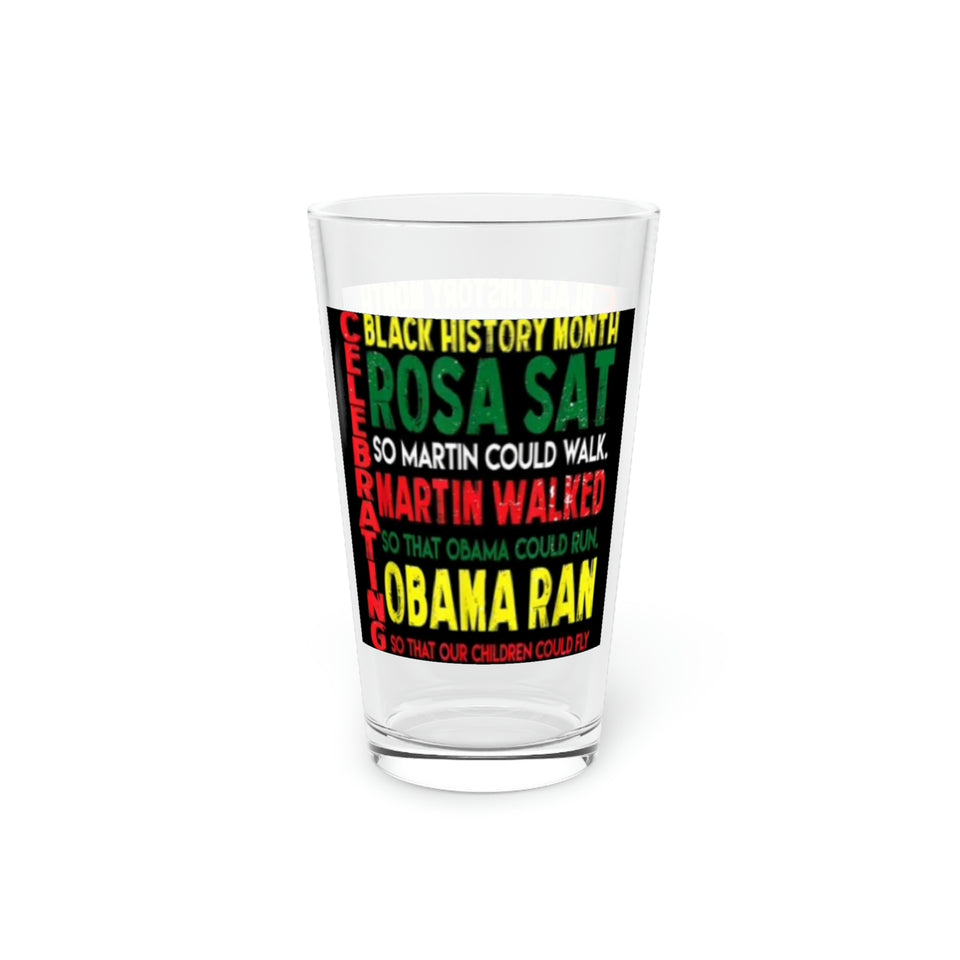 Celebrating Black History Month Pint Glass, 16oz