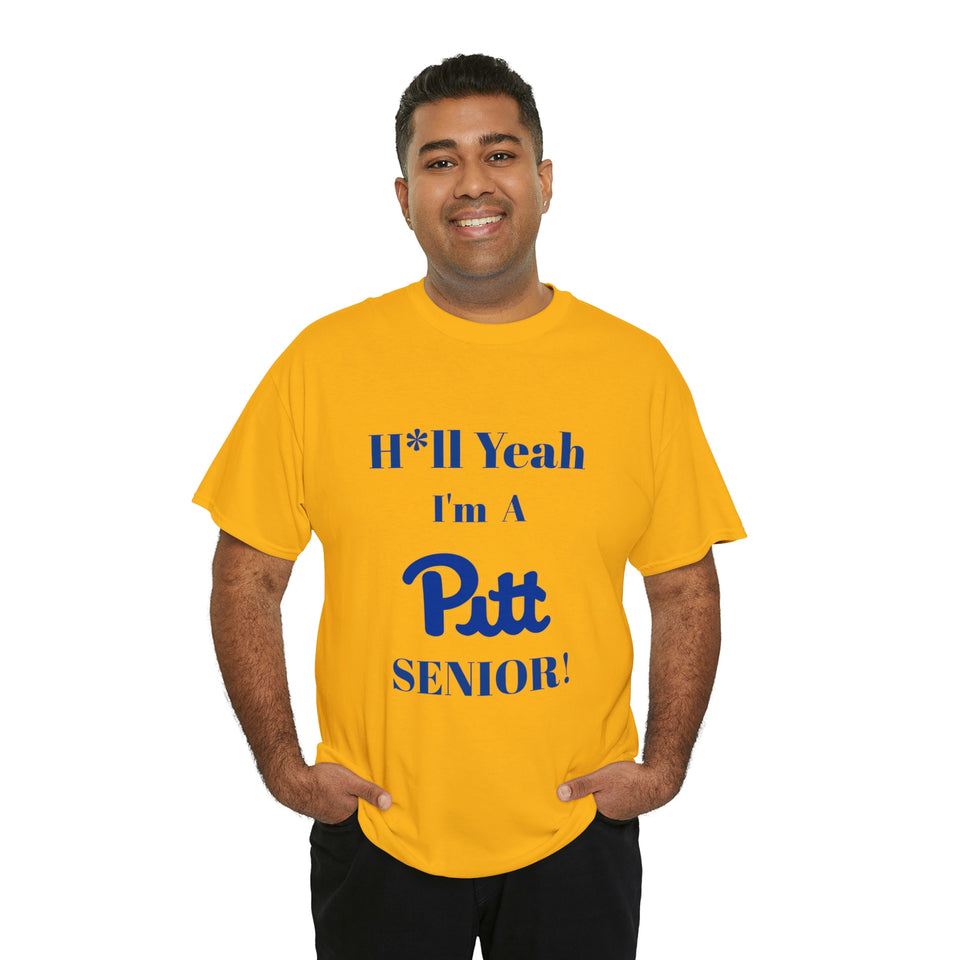 H*ll Yeah! University of Pittsburgh Senior Unisex Heavy Cotton Tee