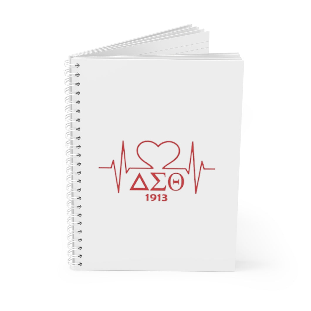 Delta Heartbeat Spiral Notebook