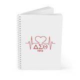 Delta Heartbeat Spiral Notebook