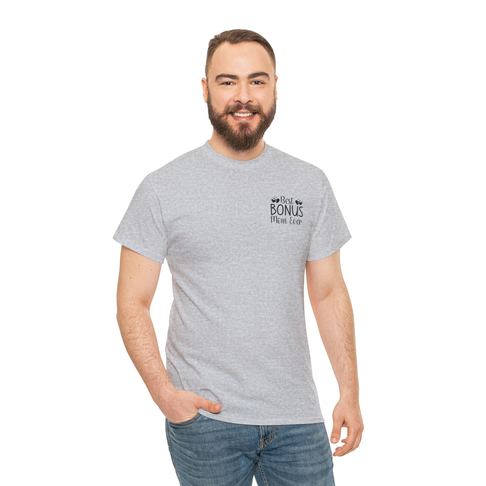 Best Bonus Mom Ever Unisex Heavy Cotton Tee