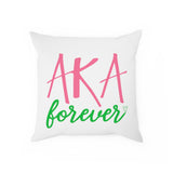 AKA Forever Throw Pillow