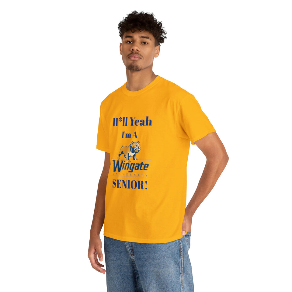 H*ll Yeah Wingate University Senior Unisex Heavy Cotton Tee