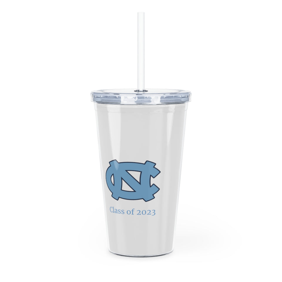 UNC Class of 2023 Plastic Tumbler with Straw