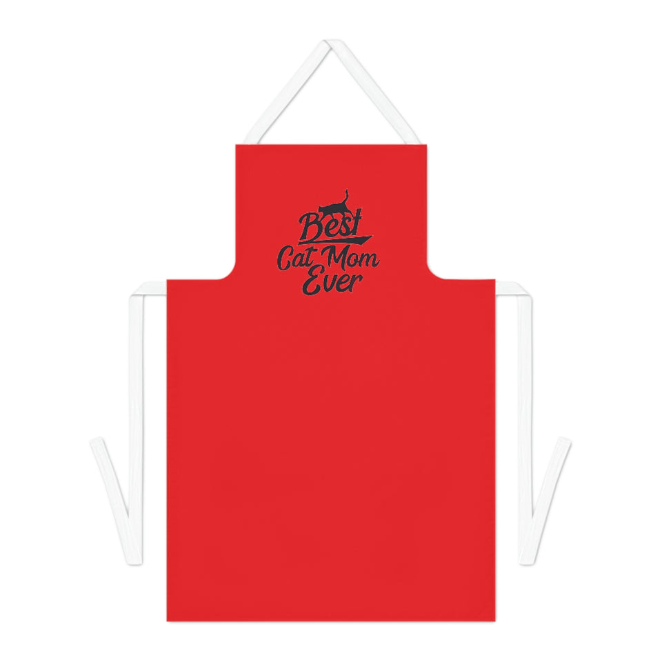 Best Cat Mom Ever Adult Apron (AOP)