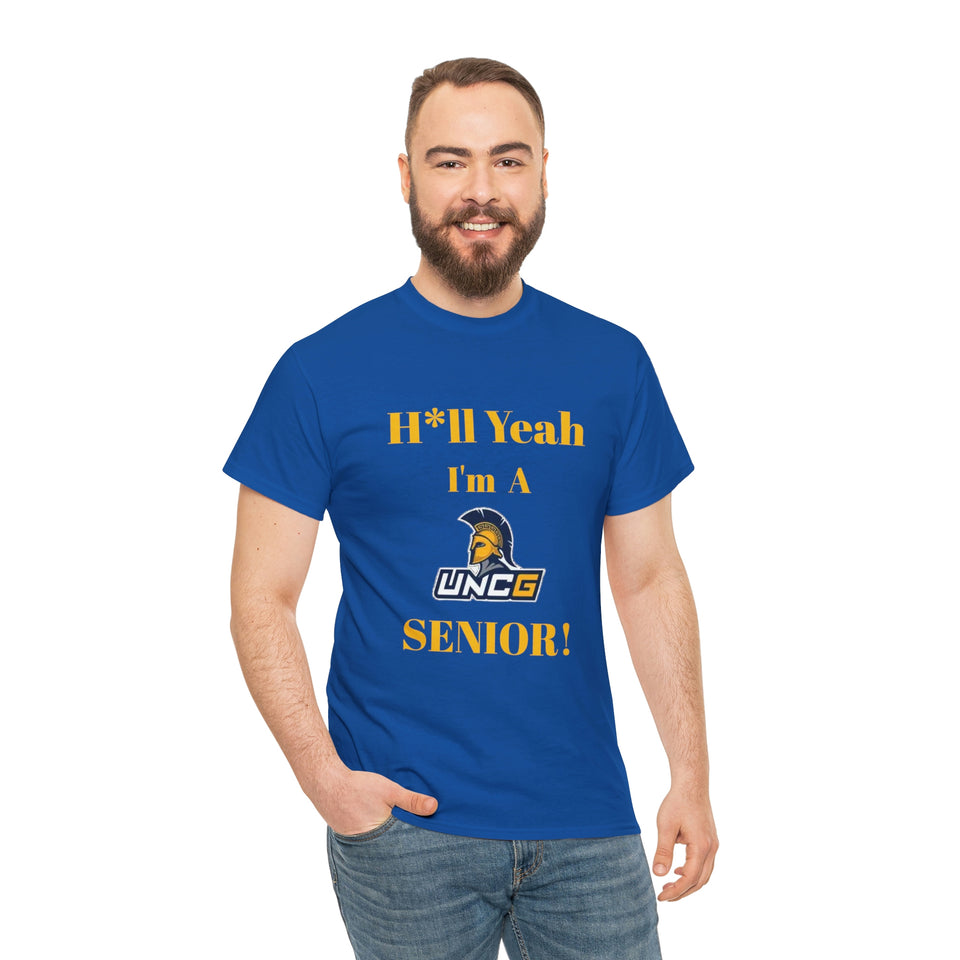 H*ll Yeah! UNCG Senior Unisex Heavy Cotton Tee