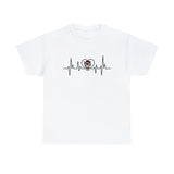 North Carolina State University Heartbeat Unisex Heavy Cotton Tee