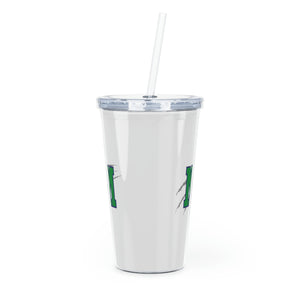 Mountain Island Charter School Plastic Tumbler with Straw