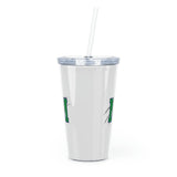 Mountain Island Charter School Plastic Tumbler with Straw