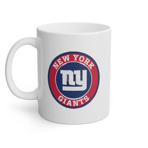 New York Giants White Mug, 11oz