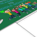 Heading to Middle School Plastic Yard Sign