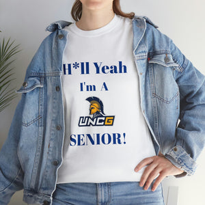 H*ll Yeah! UNCG Senior Unisex Heavy Cotton Tee