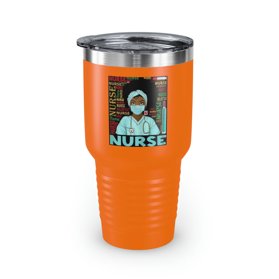 Black Nurse Ringneck Tumbler, 30oz