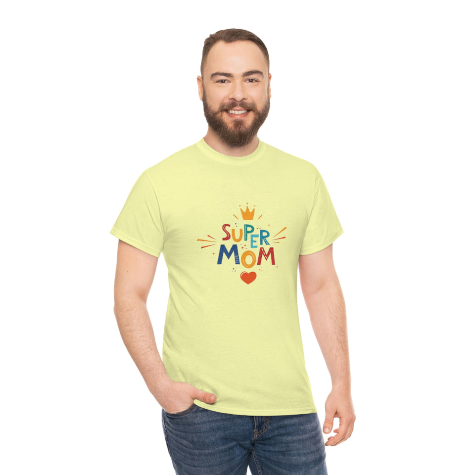 Super Mom Unisex Heavy Cotton Tee