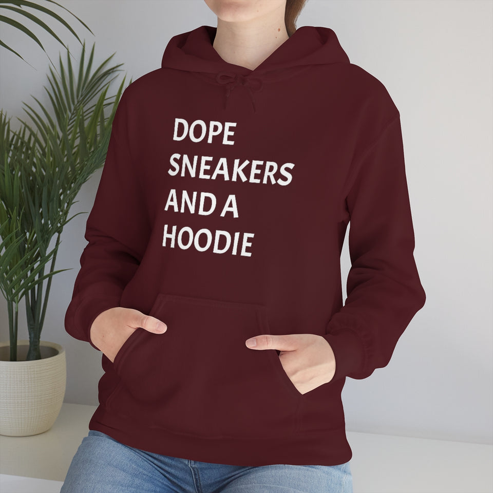 DOPE SNEAKERS AND A HOODIE Unisex Heavy Blend™ Hooded Sweatshirt