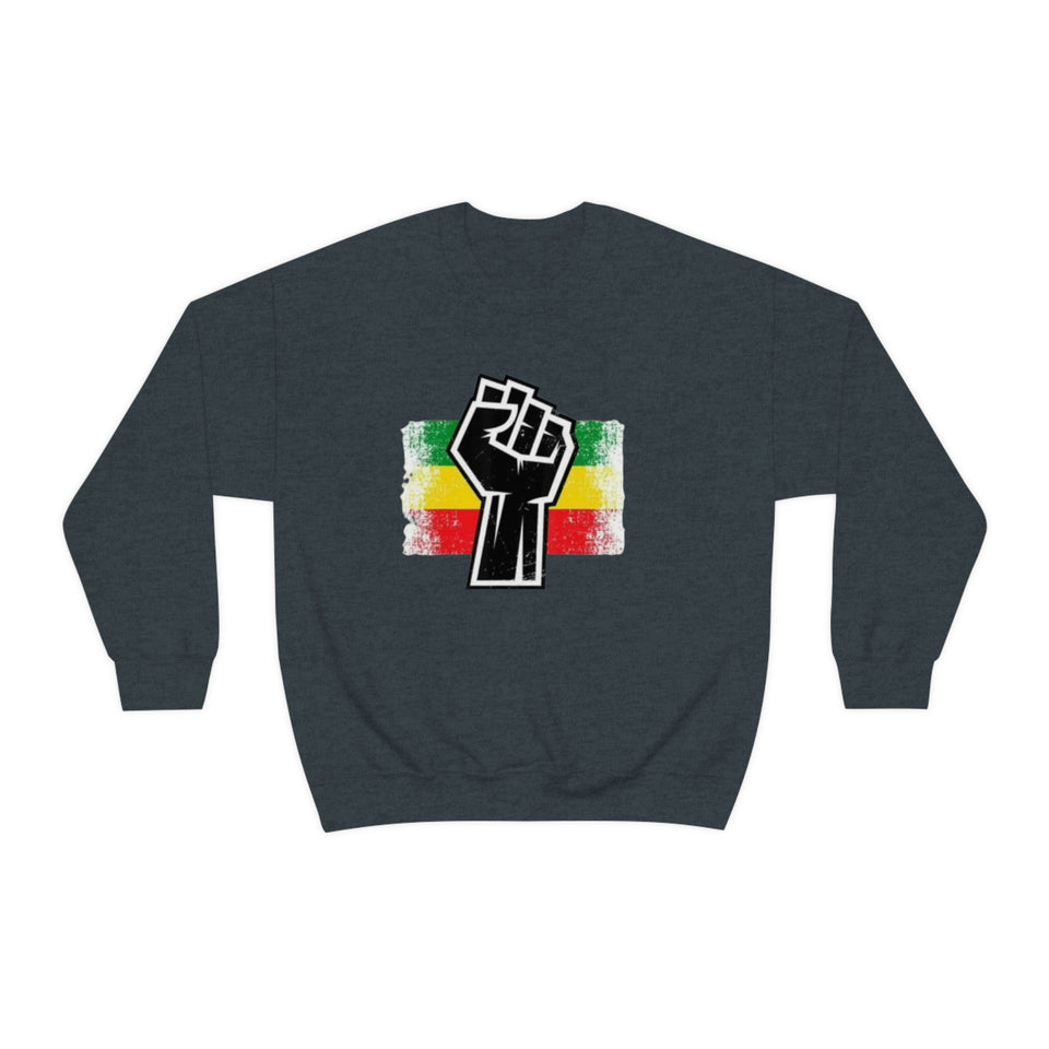 Black Fist Unisex Heavy Blend™ Crewneck Sweatshirt