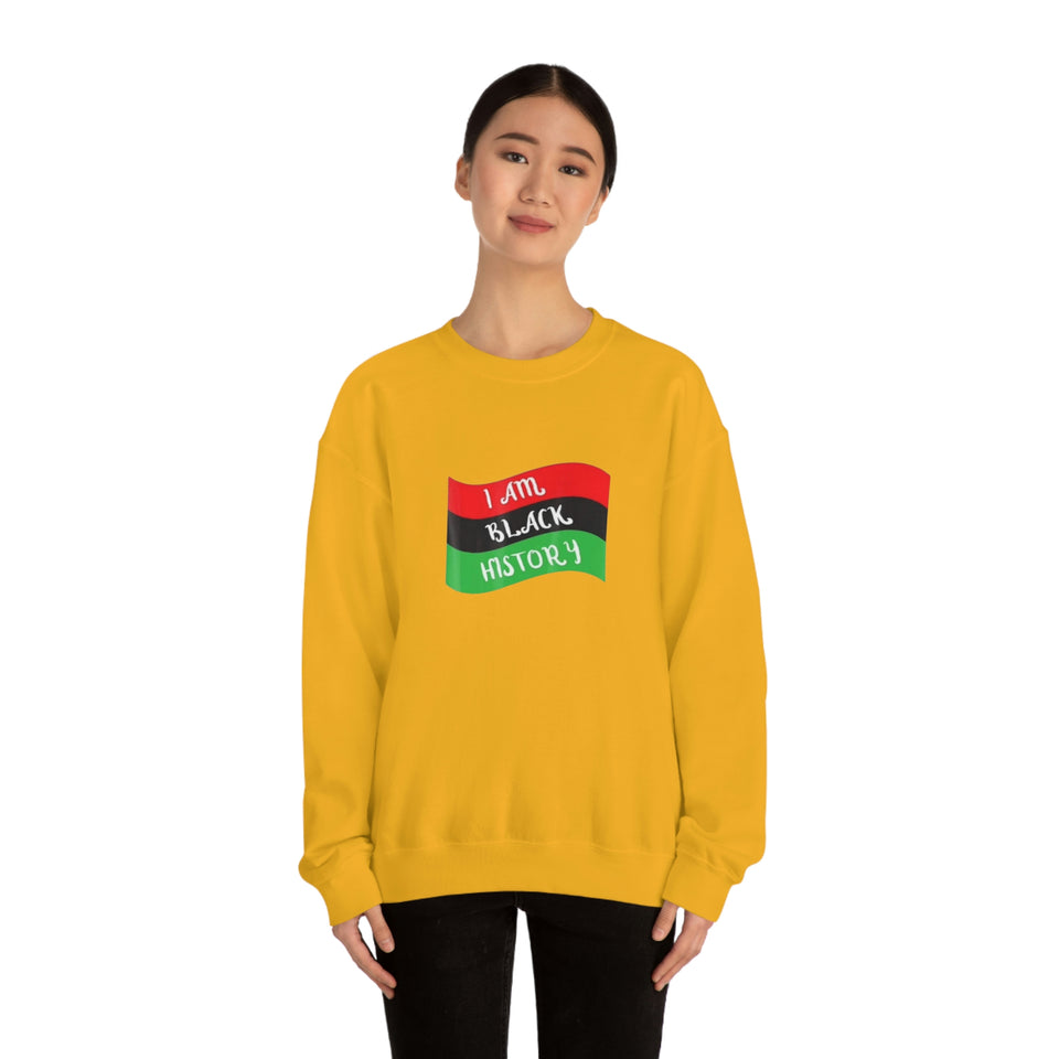 I Am Black History Unisex Heavy Blend™ Crewneck Sweatshirt