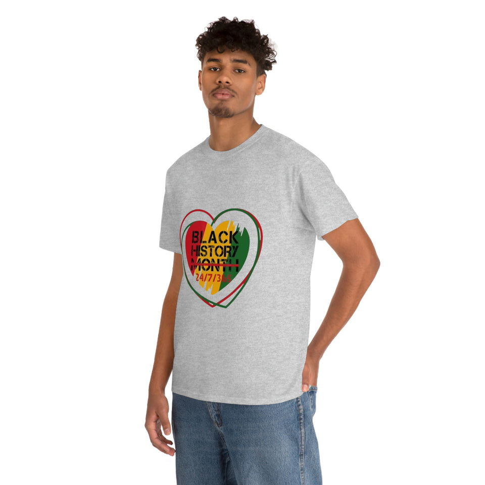 Black History 24/7/365 Cotton Tee