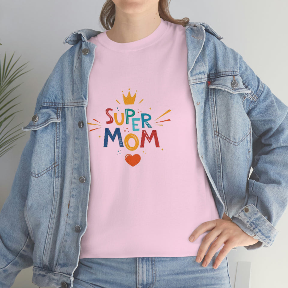 Super Mom Unisex Heavy Cotton Tee