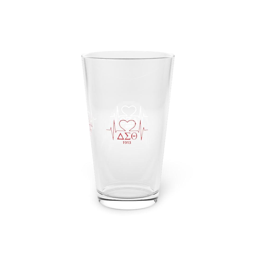 Delta Heartbeat Pint Glass, 16oz
