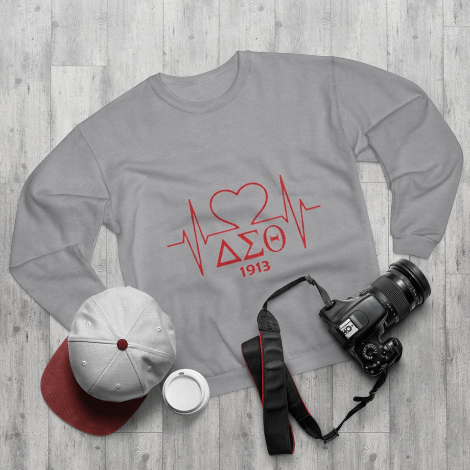 Delta Heartbeat Unisex Crew Neck Sweatshirt