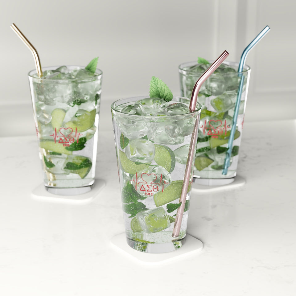 Delta Heartbeat Pint Glass, 16oz