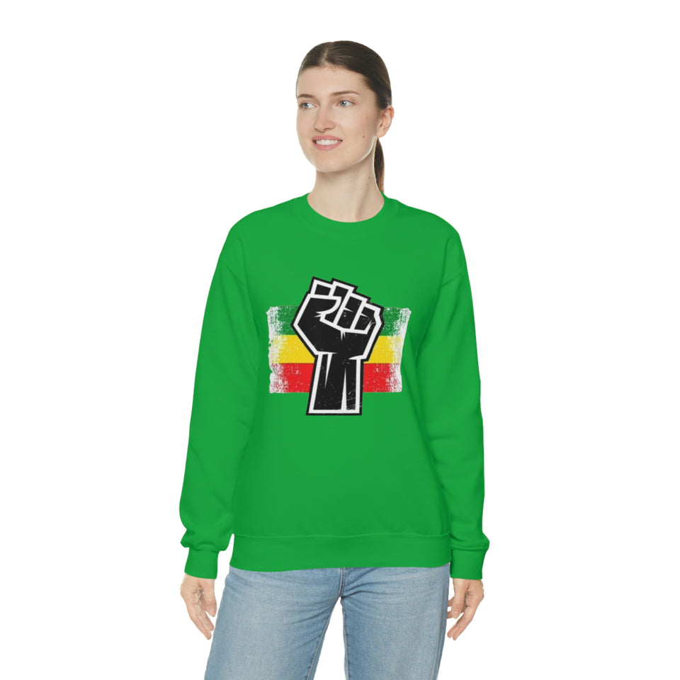 Black Fist Unisex Heavy Blend™ Crewneck Sweatshirt