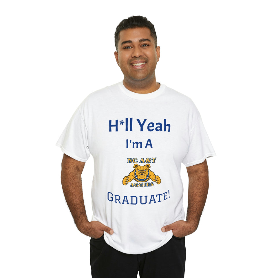 H*ll Yeah! NCAT Senior Unisex Heavy Cotton Tee