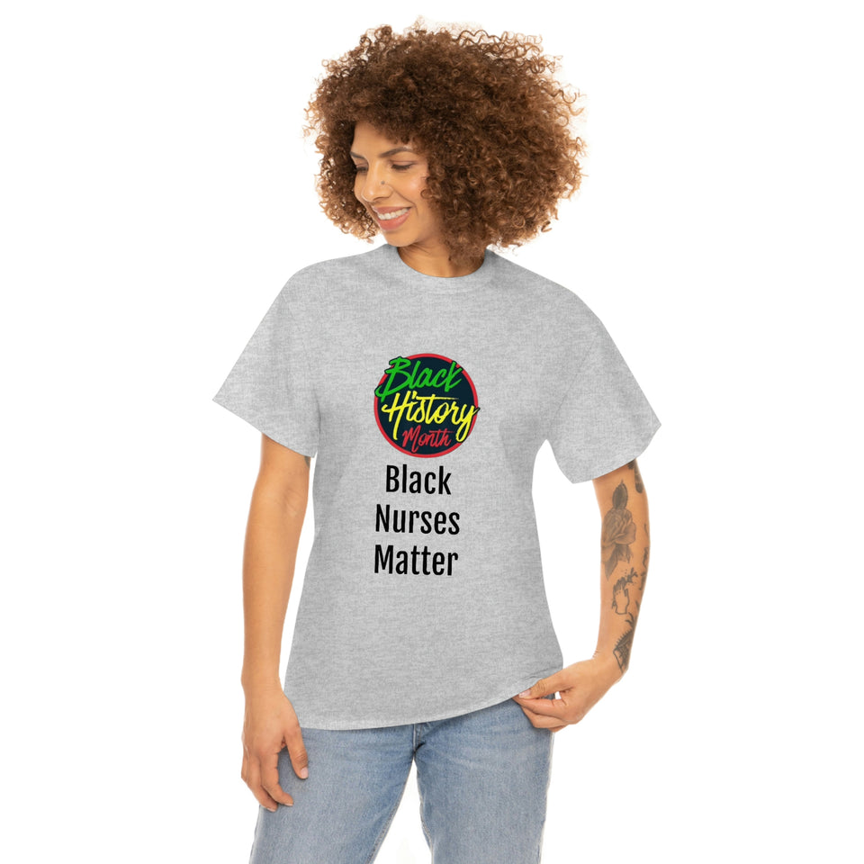 Black Nurses Matter Cotton Tee