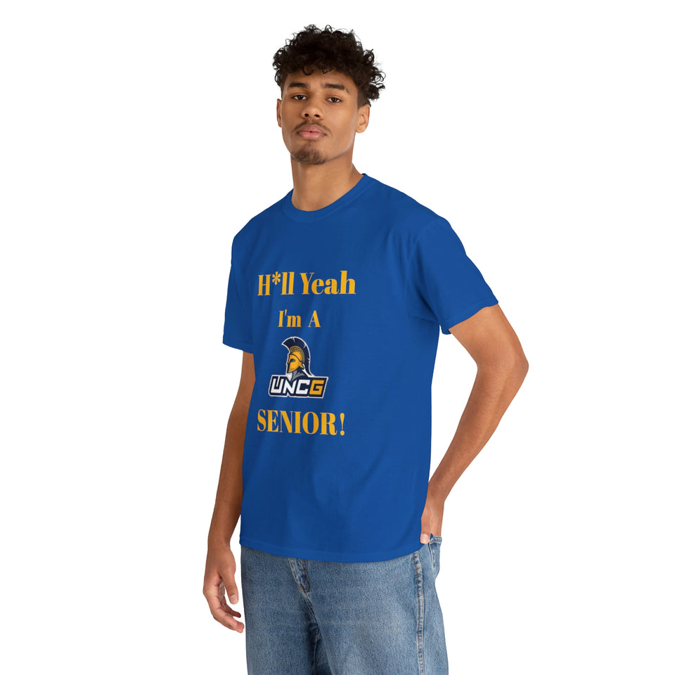 H*ll Yeah! UNCG Senior Unisex Heavy Cotton Tee
