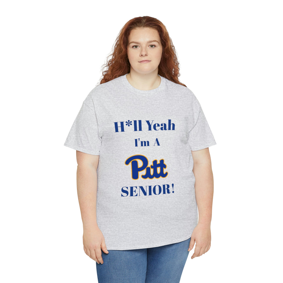 H*ll Yeah! University of Pittsburgh Senior Unisex Heavy Cotton Tee