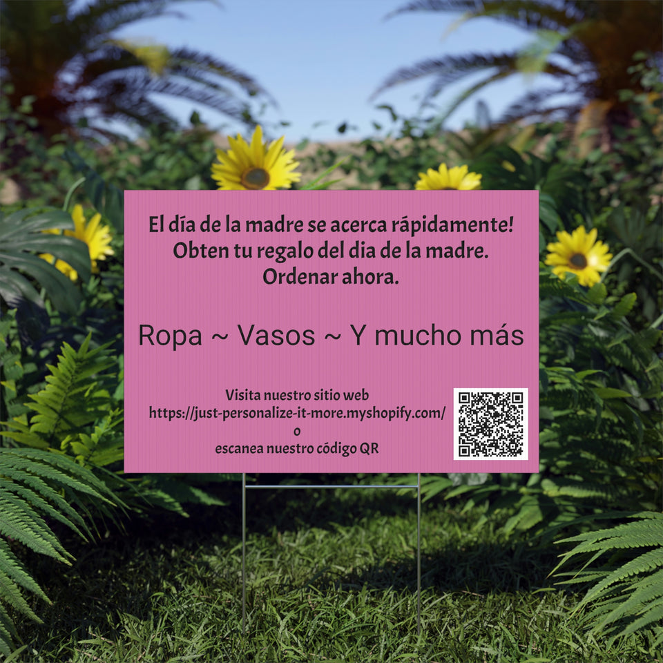 Spanish Mother's Day Yard Sign