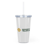 Bessemer City Yellow Jackets Plastic Tumbler with Straw