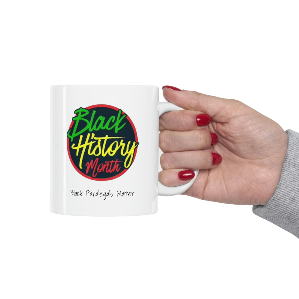 Black Paralegals Matter Ceramic Mug 11oz