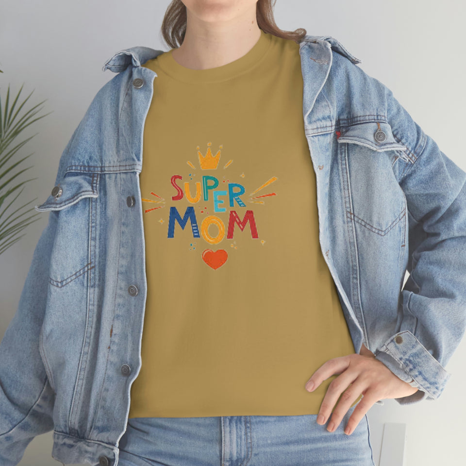 Super Mom Unisex Heavy Cotton Tee