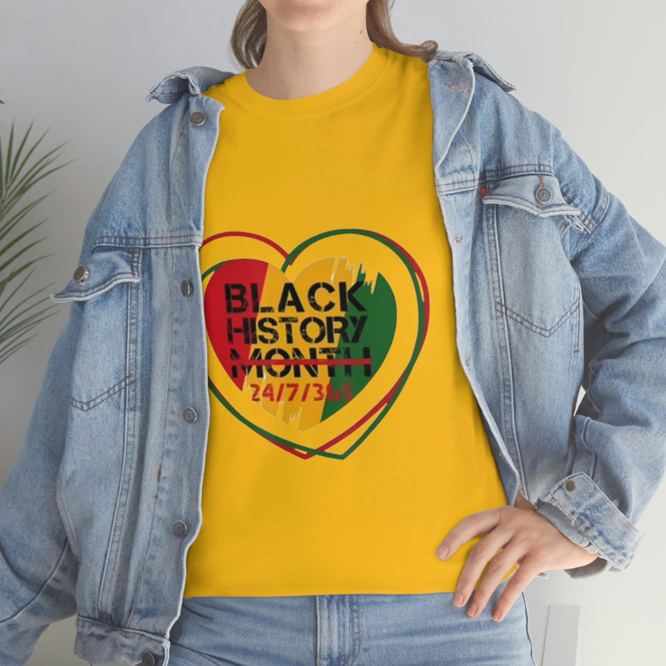 Black History 24/7/365 Cotton Tee