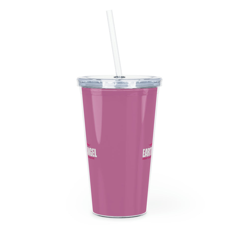 Earth Angel Plastic Tumbler with Straw