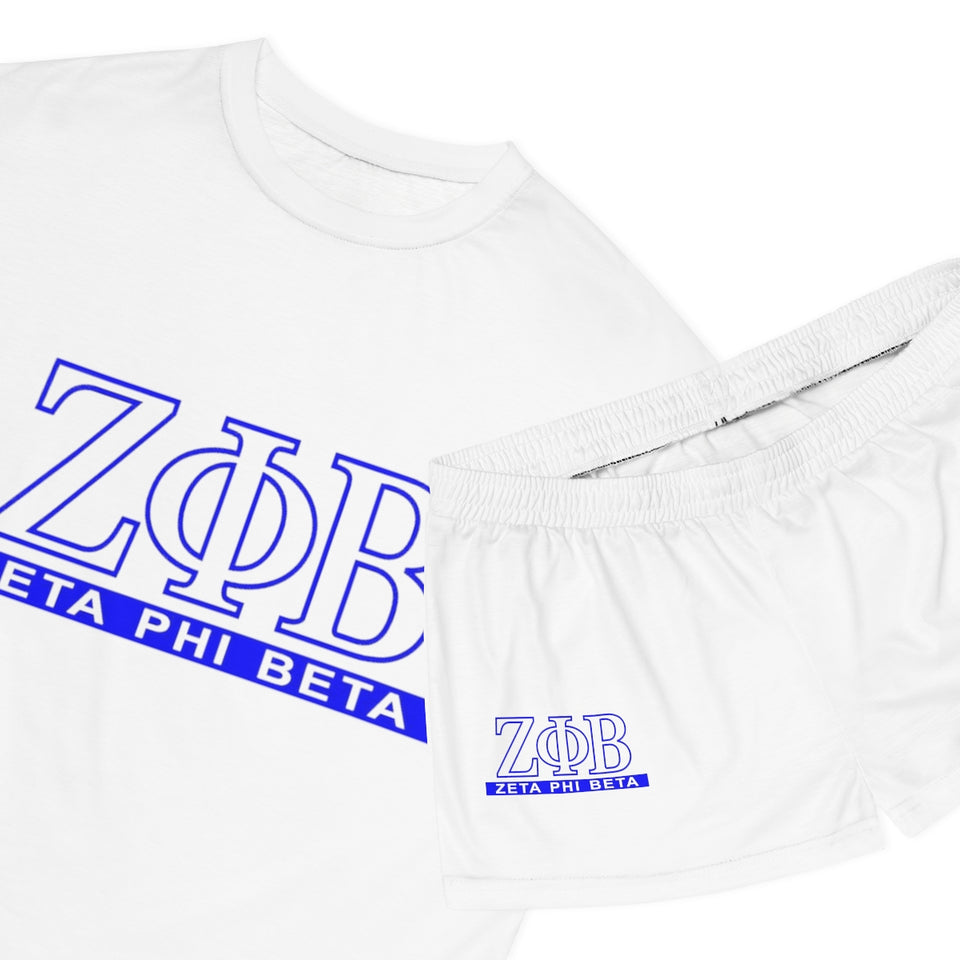 Zeta Phi Beta Women's Short Pajama Set