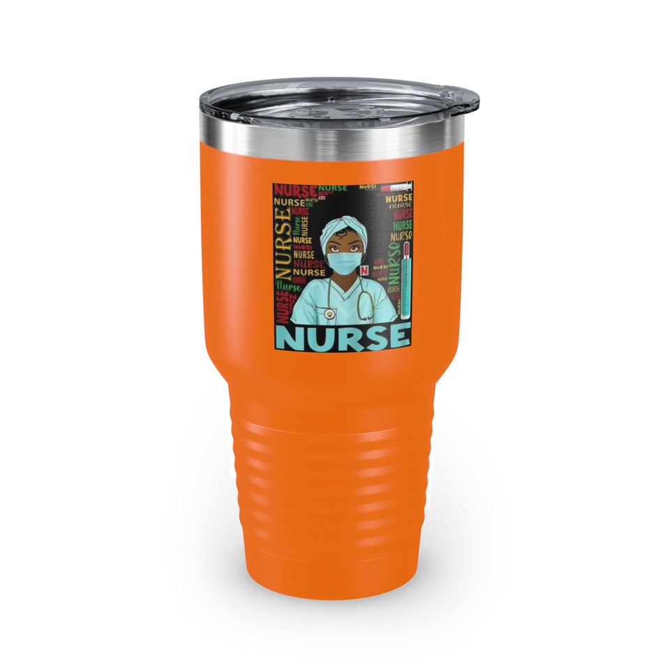 Black Nurse Ringneck Tumbler, 30oz