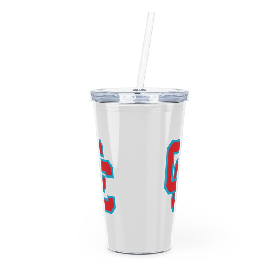 Charlotte Catholic Plastic Tumbler with Straw