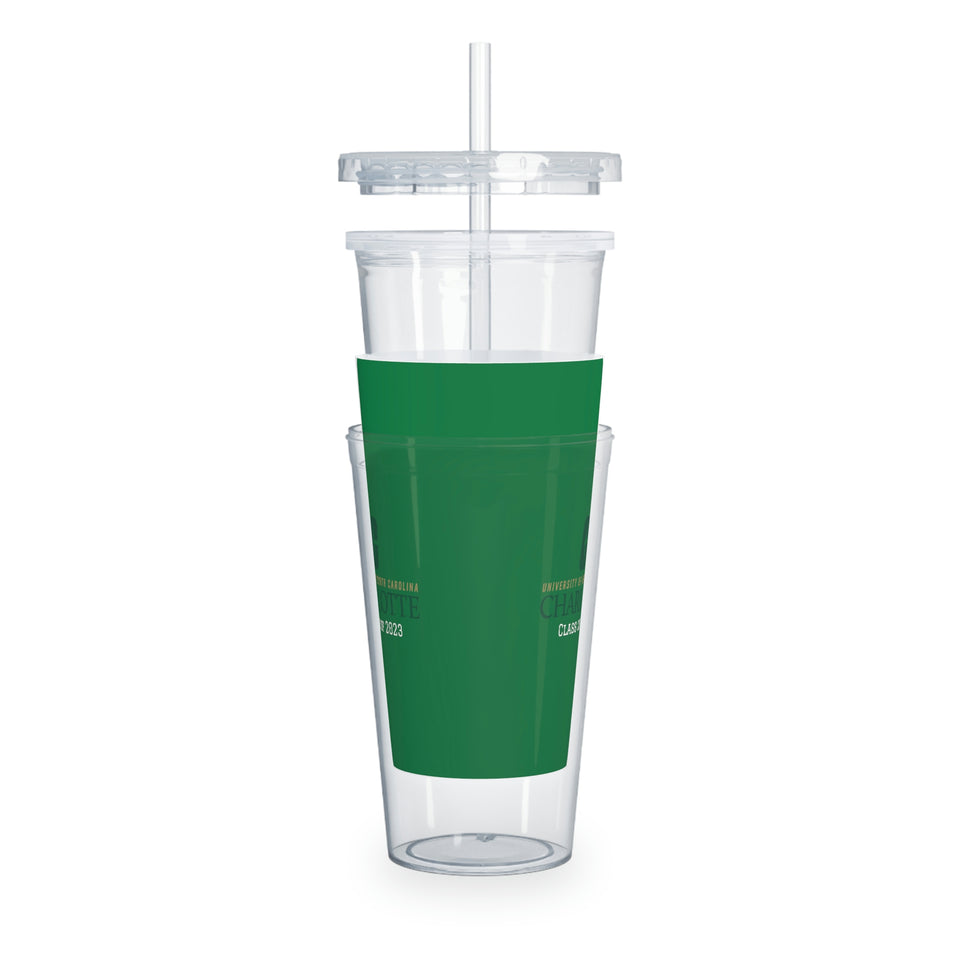 UNCC Class of 2023 Plastic Tumbler with Straw