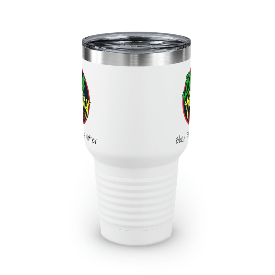 Black Barbers Matter Ringneck Tumbler, 30oz