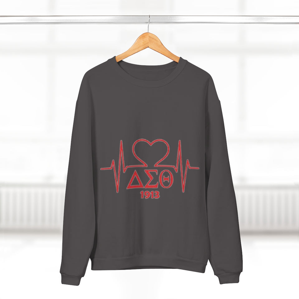 Delta Heartbeat Unisex Crew Neck Sweatshirt
