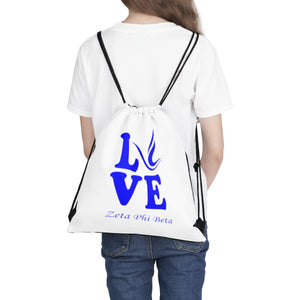 Zeta Phi Beta Love Drawstring Bag