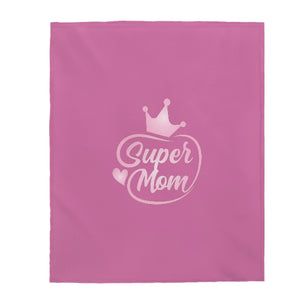 Super Mom Velveteen Plush Blanket